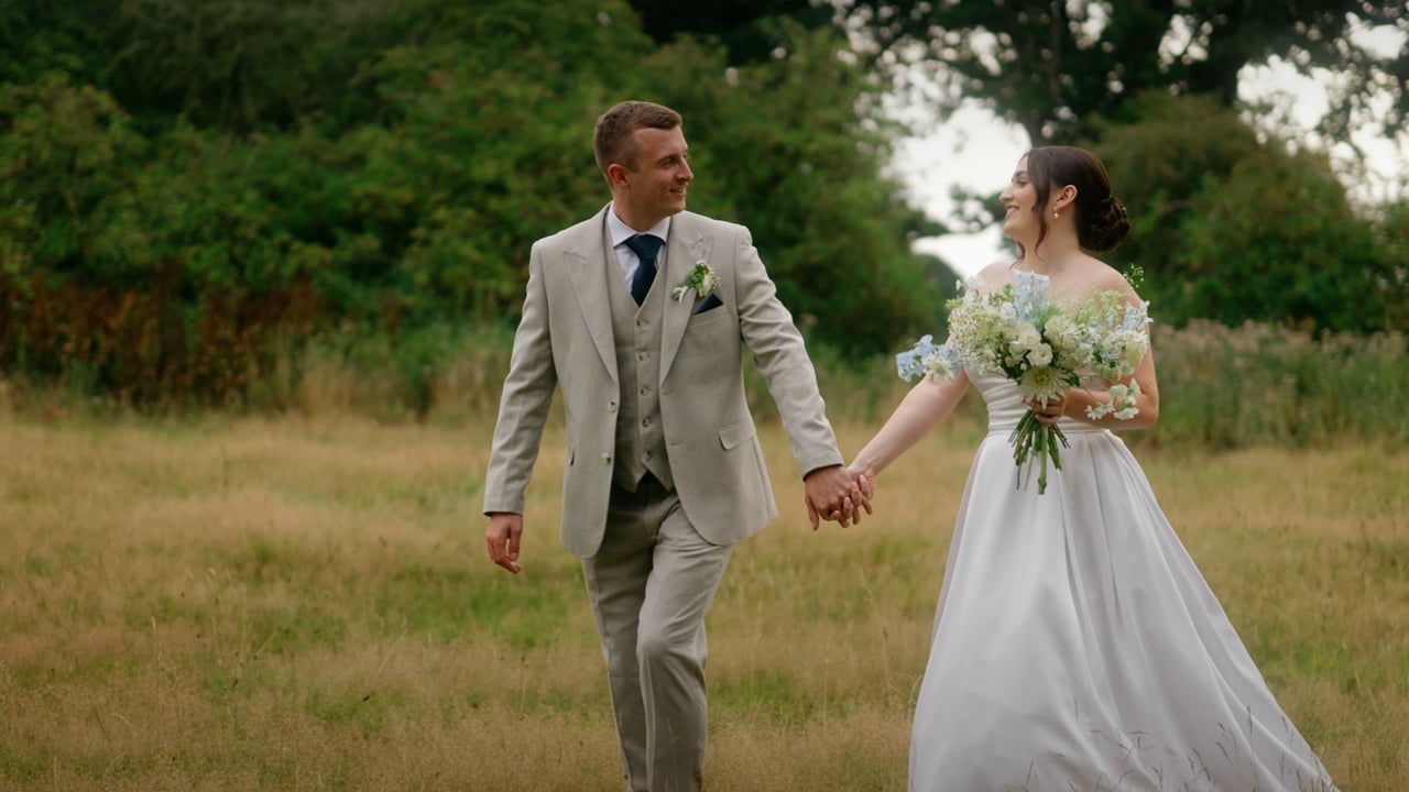 Emily & Josh's wedding film at Aswarby Rectory